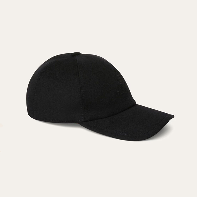 loro piana cashmere embroidered baseball cap